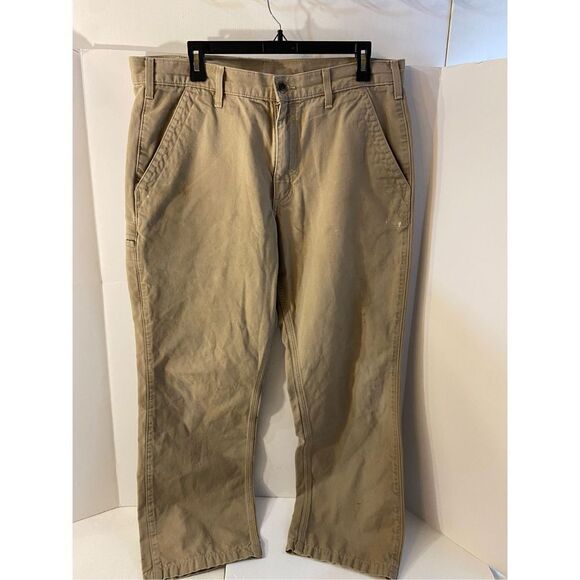 Carhartt relaxed fit pants tan size 36x29 (Work with stains) - Picture 6 of 8